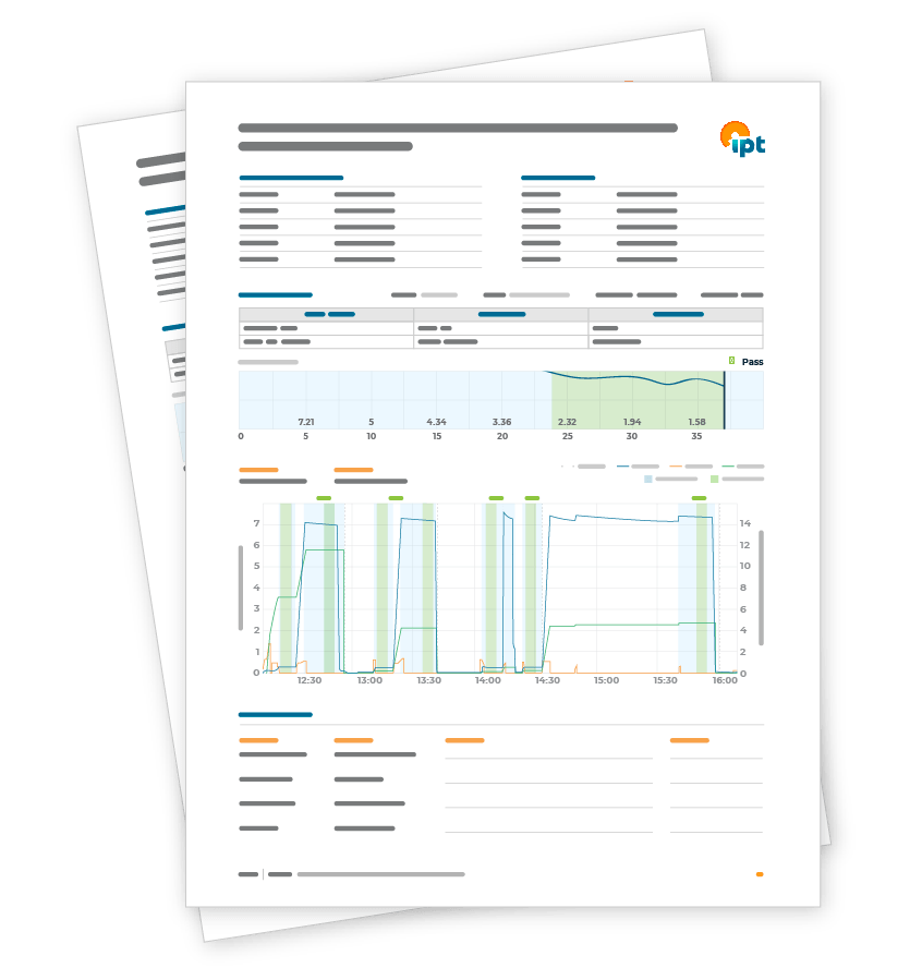 SureTec PressureTesting provides comprehensive test documentation when a test is completed or stopped.